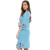 Just Love Womens 3/4 Sleeve Swimsuit Cover Up Casual Tunic Resort Wear (Turq Multi, Medium) - 2 of 2
