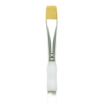 Sax Flat Golden Synthetic Bristle Acrylic Easel Brushes, 1/2 Inch, Pack of 6