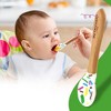 NutriChef Sparkle Three Compartment Round Plate with Silicone Suction and Spoon for Baby and Toddlers - 3 of 3