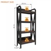 Lycvki Mental and Wooden Bakers Rack 4-Level Storage Shelves for Kitchen Organizers - 3 of 4