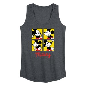 Women's - Disney - Mickey Grid Graphic Racerback Tank - 1 of 4