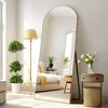 PexFix 71"x31" Arch Solid Wood Full Length Mirror Floor Mirror in Gold - image 4 of 4