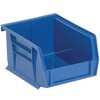 Quantum 10.875"d x 5.5"w x 5"h Ultra Stack and Hang Bins, Blue, 12 Count. - 2 of 2