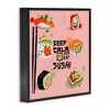Stupell Industries Keep Calm & Eat Sushi Black Framed Giclee Art - 3 of 4