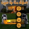 Syemin Decorative Holiday Scene Props Halloween Inflatable Decorations Skeleton Tombstone Banner, Outdoor Decor Yard Decor, Orange, 112"*40"*45" - 4 of 4
