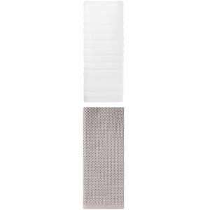 REGALWOVEN Solid Cotton Decorative Hand Towels for Bathroom Hotel and Spa 14" x 30"/13" x 30" 2 Pcs - 1 of 4