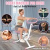 NAYSAYE Squat Machine Exercise Equipment 250 Lbs Squat Rowing Machine with Home Workout Machine Leg Glute Trainer for Full Body, Pink, 37"*11"*9" - 2 of 4