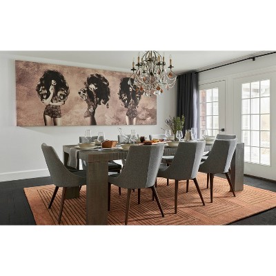 Copper Geometric Hand-Tufted Wool Rectangular Rug 3'6" x 5'6"