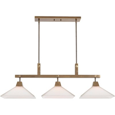 Uttermost Brass Steel Linear Pendant Chandelier 43 3/4