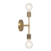 Robert Stevenson Lighting Maxim Modern Minimalist Metal Exposed 2-Light Wall Sconce - image 3 of 4