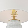 360 Lighting Holly 24 3/4" High Modern Table Lamps Set of 2 Gold and Gray Finish Ceramic White Shade Living Room Bedroom Bedside Nightstand House - 4 of 4