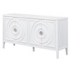 YOOCOZZ MDF Retro Sideboard with Circular Groove Design door and Round Metal Door Handle - 3 of 4