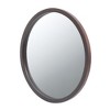 PAGED Minimalist Bathroom Mirror, 19.7" x 19.7" Circle Wall Mirror with Wooden Frame, Vanity Mirror for Bathroom, Bedroom - 4 of 4