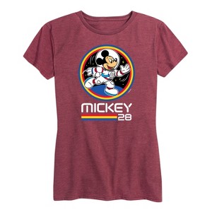 Women's - Disney - Mickey 28 Space Badge Short Sleeve Graphic T-Shirt - 1 of 4