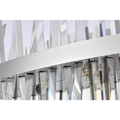 Serephina 30" Chrome Crystal Prism Bath Sconce