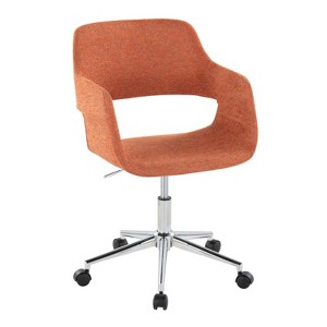 TiramisuBest Contemporary Orange Fabric Task Chair: Adjustable, Cushioned, 5 - Star Base - 1 of 4