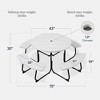 Best Choice Products 8-Person Circular Outdoor Picnic Table w/ 4 Benches, Umbrella Hole, 2000lb Capacity - 2 of 4