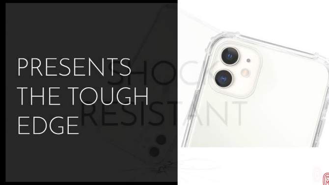 OTM Essentials Apple iPhone 11/XR Tough Edge Florals & Nature Clear Case, 2 of 48, play video