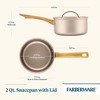 Farberware Radiant 2qt Nonstick Sauce Pan with Lid Champagne: Aluminum, Dishwasher-Safe, Gas & Electric Compatible - 2 of 4