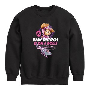 Boys' - Paw Patrol - Paw Patrol Is On A Roll Graphic Long Sleeve Fleece Sweatshirt - 1 of 4