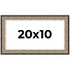 PosterPalooza | Panoramic Ornate Silver Picture Frame - UV Acrylic, Foam Board Backing, Hanging Hardware - 2 of 4