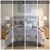 Gulches Full 6 Piece Cotton Comforter Set Grey - 2 of 4
