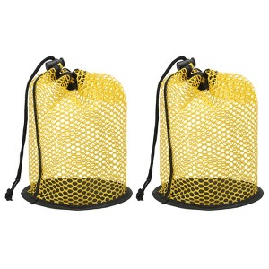 Unique Bargains Nylon Mesh Drawstring Golf Ball Storage Bags 2 Pcs - 1 of 4