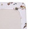 NoJo Disney Vintage Bambi - Tan, Green and White, Bambi and Thumper Floral Nursery Fitted Crib Sheet - 4 of 4