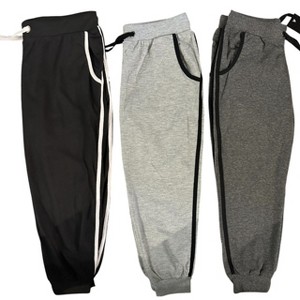 3 Pack Fleece Joggers Ultra Soft - 1 of 3