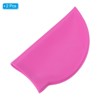 Unique Bargains Silicone Waterproof Non-Slip Adult Swimming Caps 2 Pcs - 3 of 4