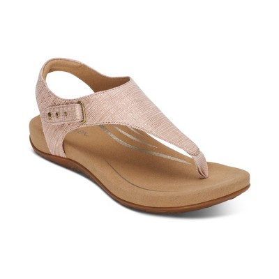 Aetrex Ellie Adjustable Quarter Strap Thong Sandal