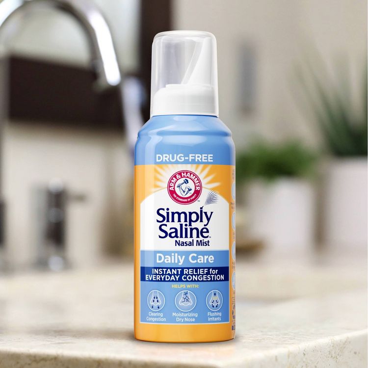 Simply Saline Daily Nasal Mist for Instant Congestion Relief - 4.5oz, 2 of 11