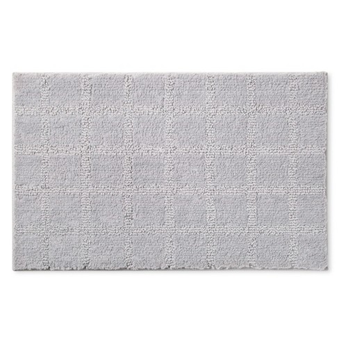 TOWN & COUNTRY EVERYDAY Ultra Plush Solid Tufted Windowpane Bath Mat - image 1 of 4