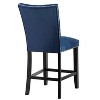 Dining Chair, Set Of 2, Side, Upholstered, Kitchen, Dining Room, 39" Height, Brown Fabric, Black Metal, Contemporary, Modern - 3 of 4