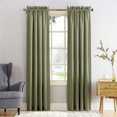 sage green curtains with grommets