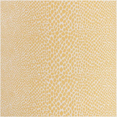Jill Zarin Yellow Ivory Square Outdoor Synthetic Rug