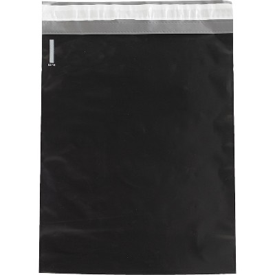 Box Partners Poly Mailers 12" x 15 1/2" Black 100/Case CPM1215BK