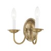 Livex Lighting Home Basics 2 - Light Wall Light in  Antique Brass - 4 of 4
