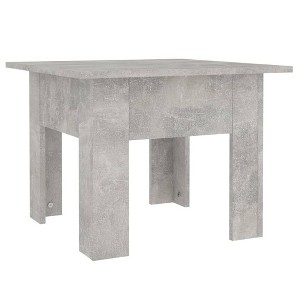 vidaXL Stylish Coffee Table in Concrete Gray, 21.7"x21.7"x16.5", Made from Durable Engineered Wood, Ideal for Living Room Space - 1 of 4