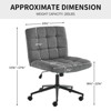 Elegant Armless Office Chair Desk Chair - 2 of 2