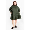 Women's Plus Size Kiara Mini Dress - khaki | CITY CHIC - 2 of 4