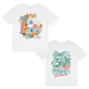 Tommy Bahama Little Boys 2-Pack Casual Crewneck T-Shirts Bundle Set - 1 of 3