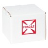 Tape Logic Labels "Fragile" 2" x 2" Red/White 500/Roll DL1316 - 2 of 4