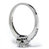Pompeii3 1/2ct Pear Shape Diamond Engagement Ring 14K White Gold Lab Created - 2 of 4