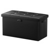 Aoibox Fireproof Storage Ottoman Bench with Lock, Waterproof Leather Foot Rest Stool for Living Room, Bedroom, Home Office, Includes Handles - 2 of 4