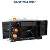 Sideboard Buffet Cabinet with Storage, Storage Cabinet with Drawer and 4 Doors, Freestanding Coffee Bar for Living Room, Kitchen, Dining Room, Black - 2 of 4