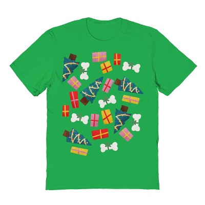 Rerun Island Men's Christmas For Dogs Short Sleeve Graphic Cotton T-Shirt