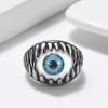 Evil Eye Eyeball Ring for Men or Women Stainless Steel Biker Ginger Lyne Collection - 2 of 4