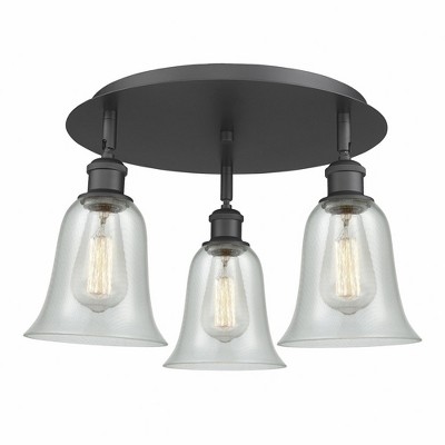 Hanover - 3 Light Flush Mount In Industrial Style-9.88 Inches Tall and 18 Inches Wide