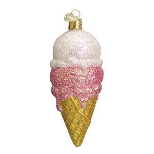 Old World Christmas Blown Glass Ornament for Christmas Tree, Ice Cream Cone - 1 of 1